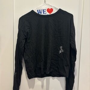 rag & bone Black Long Sleeve Tee